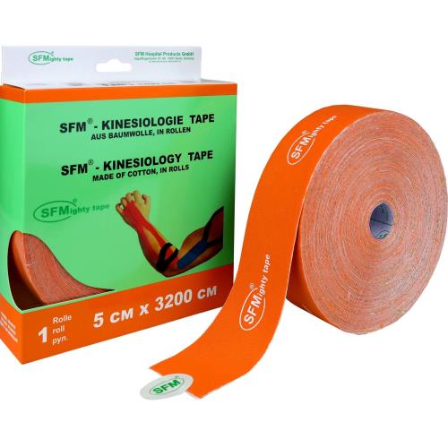 ЛЕНТА КИНЕЗИОЛОГИЧЕСКАЯ SFM оранжевая 5см х 32м