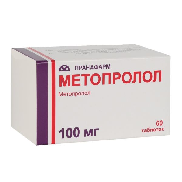 МЕТОПРОЛОЛ ПРАНА табл. 100 мг №60