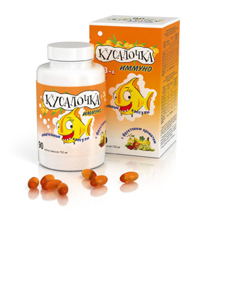 РЫБИЙ ЖИР КУСАЛОЧКА ИММУНО капс. №90