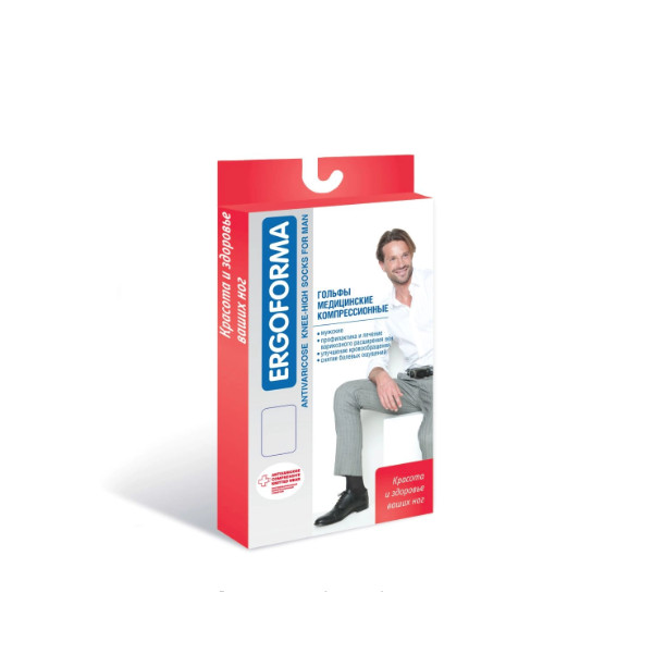 ГОЛЬФЫ КОМПРЕССИОННЫЕ (МУЖ.) АТЛЕТИКА черный 2 класс компр. р.5