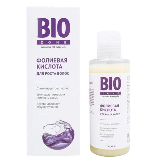 БИОЗОН (BIOZONE) ФОЛИЕВАЯ КИСЛОТА СРЕДСТВО ДЛЯ ВОЛОС 150 мл увлажнение и укрепление