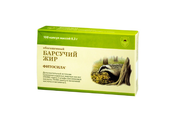 СУСТАМЕД БАРСУЧИЙ ЖИР капс. №100