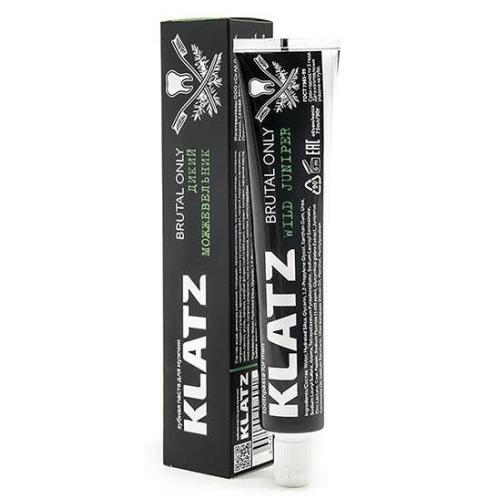KLATZ (КЛАЦ) BRUTAL ONLY ЗУБНАЯ ПАСТА 75 мл дикий можжевельник