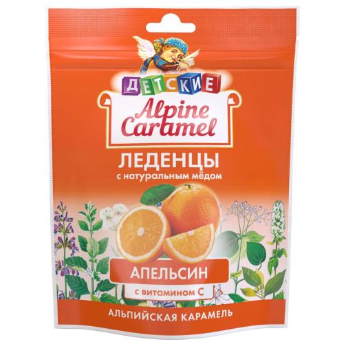 АЛЬПИЙСКАЯ КАРАМЕЛЬ С МЕДОМ И ВИТАМИНОМ С леденцы апельсин 75 гр