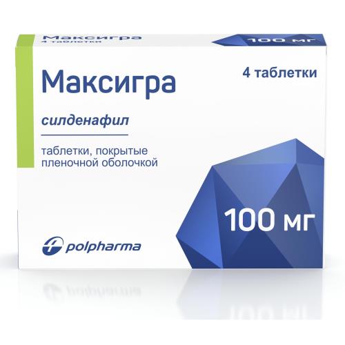 МАКСИГРА табл. 100 мг №4