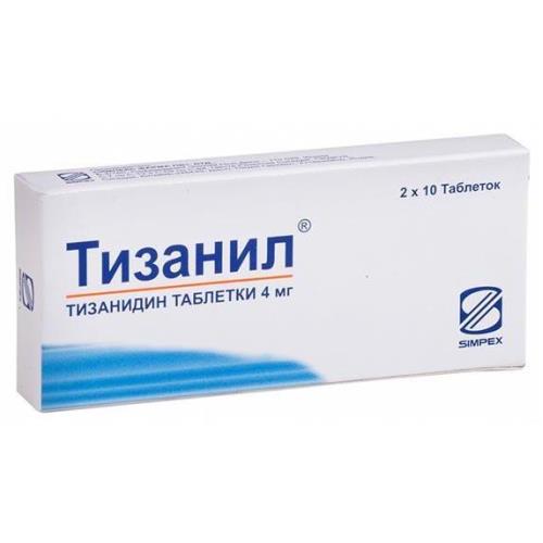 ТИЗАНИЛ табл. 4 мг №20
