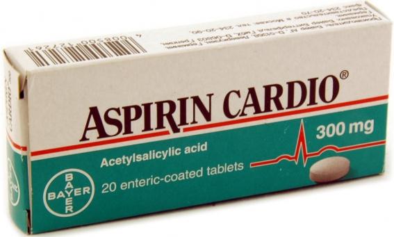 АСПИРИН КАРДИО табл. к/р п/о 300 мг №20