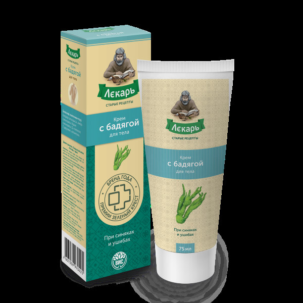ЛЕКАРЬ С БАДЯГОЙ крем для тела 75 мл