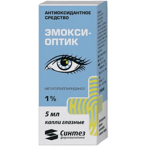 ЭМОКСИ-ОПТИК капли глазные 1% фл.- кап. 5 мл