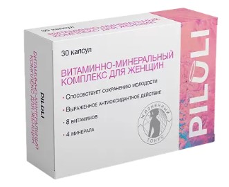 PILULI ВИТАМИННО-МИНЕРАЛЬНЫЙ КОМПЛЕКС капс. для женщин №30