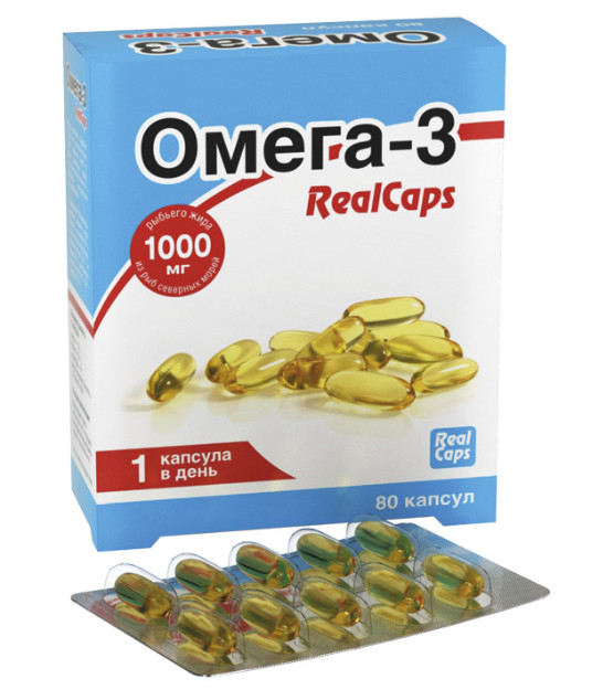 ОМЕГА-3 РЕАЛКАПС капс. массой 1400 мг №80