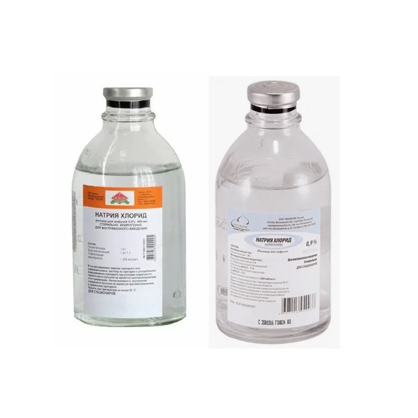 НАТРИЯ ХЛОРИД р-р д/инфузий 0,9% фл. 400 мл №15