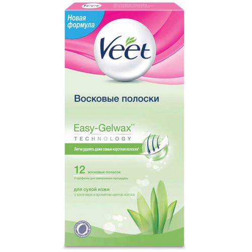VEET ПОЛОСКИ ВОСКОВЫЕ ДЛЯ ДЕПИЛЯЦИИ для сухой кожи №12