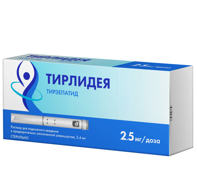 ТИРЛИДЕЯ р-р д/инъекц. п/к 2,5 мг шприц-ручка 2,4 мл №1 + 4 иглы