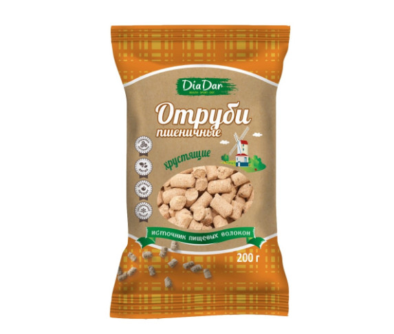 ОТРУБИ ПШЕНИЧНЫЕ хрустящие 200 гр