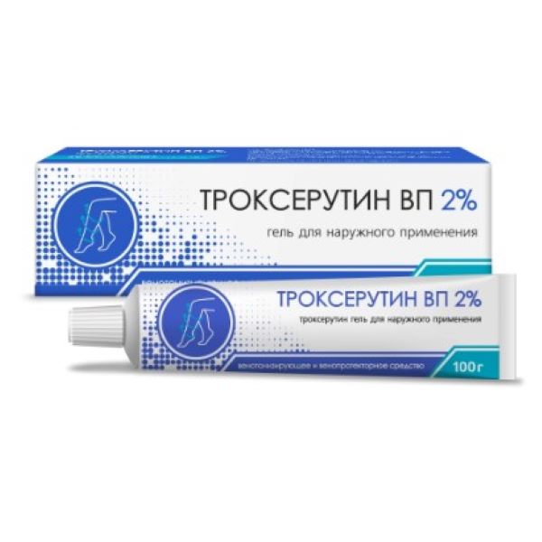 ТРОКСЕРУТИН ВЕТПРОМ гель 2% туба 100 гр