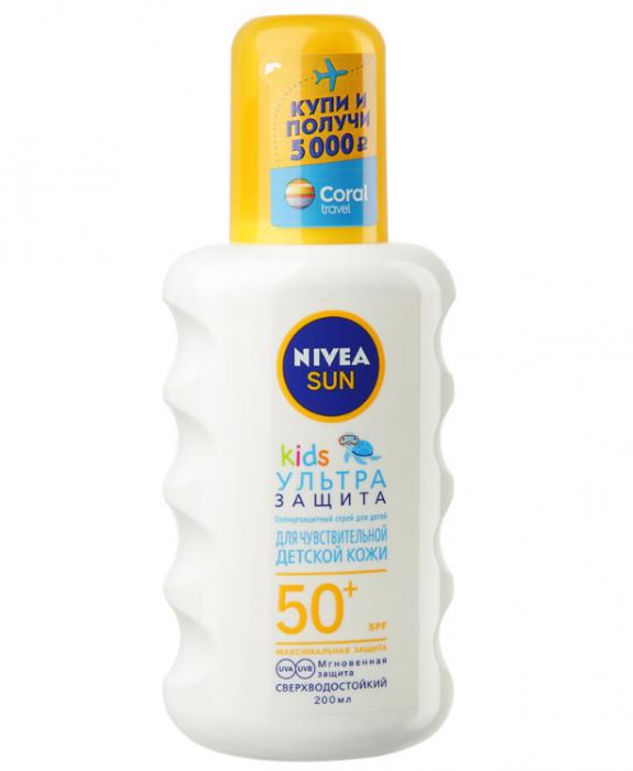 НИВЕЯ SUN KIDS СПРЕЙ СОЛНЦЕЗАЩИТНЫЙ ДЕТСКИЙ 200 мл SPF50+ ультра защита