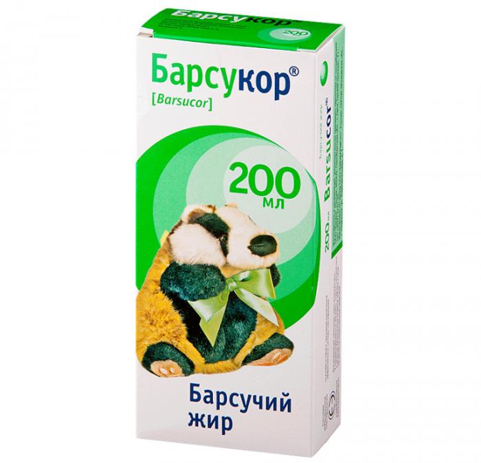 БАРСУКОР БАРСУЧИЙ ЖИР р-р внутр. 200 мл