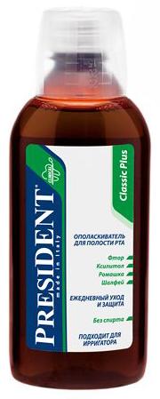 ПРЕЗИДЕНТ КЛАССИК ПЛЮС ОПОЛАСКИВАТЕЛЬ ДЛЯ ПОЛОСТИ РТА 250 мл