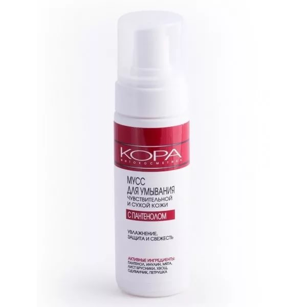 КОРА МУСС ДЛЯ УМЫВАНИЯ 160 мл с пантенолом