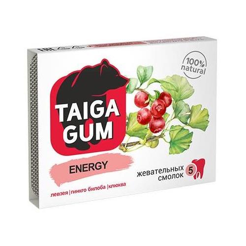 TAIGA GUM СМОЛКА ENERGY ЖЕВАТЕЛЬНАЯ РЕЗИНКА №5