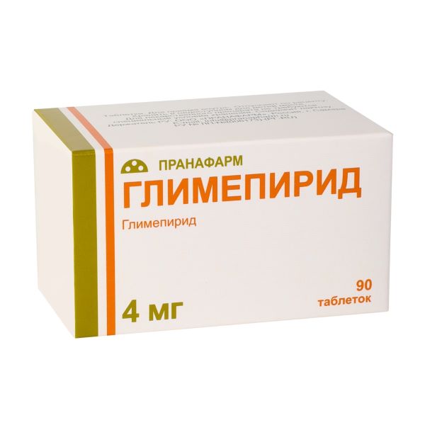 ГЛИМЕПИРИД табл. 4 мг №90