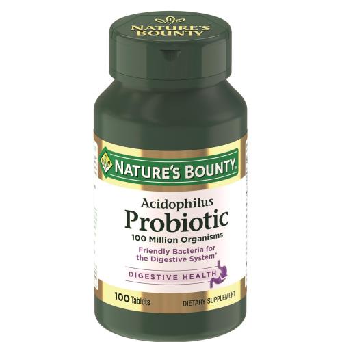 НЭЙЧЕС БАУНТИ (NATURE`S BOUNTY) АЦИДОФИЛУС ПРОБИОТИК табл. №100
