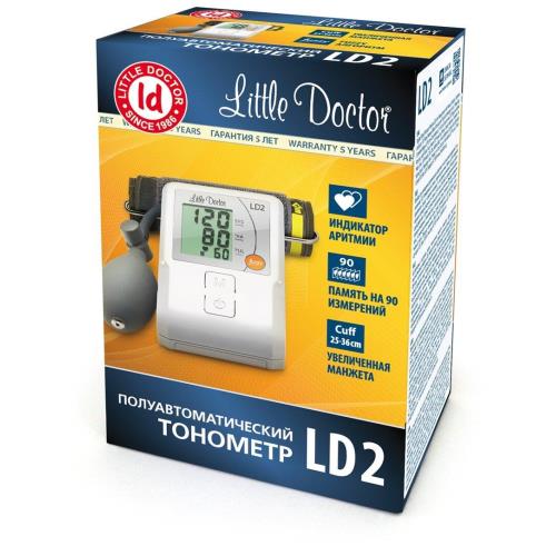 ЛИТТЛ ДОКТОР (LITTLE DOCTOR) ПРИБОР (ТОНОМЕТР) ИЗМ. АРТ. ДАВЛЕНИЯ ПОЛУАВТОМАТ LD 2