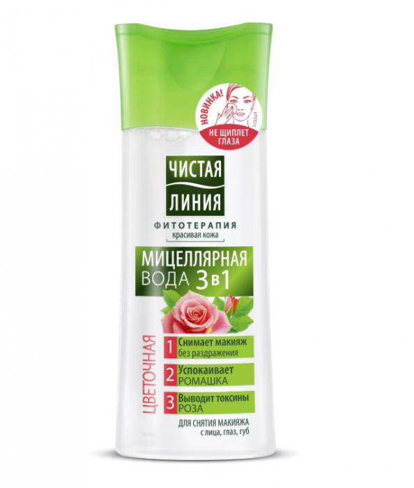 ЧИСТАЯ ЛИНИЯ ВОДА МИЦЕЛЛЯРНАЯ 400 мл 3 в 1