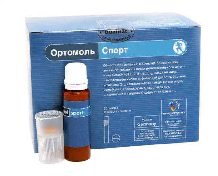 ОРТОМОЛЬ СПОРТ конц. напитка фл. 20 мл + табл. №30
