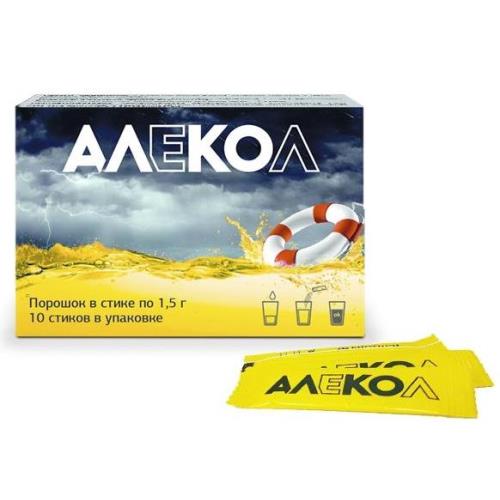 АЛЕКОЛ пор д/приг.р-ра внутрь 1,5 гр №10