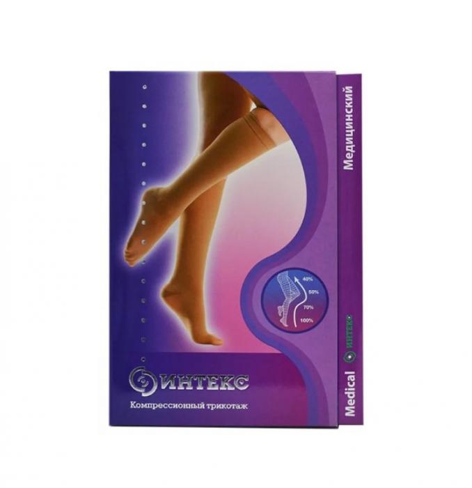 ГОЛЬФЫ КОМПРЕССИОННЫЕ ИНТЕКС бежевые 2 класс компр. р.L
