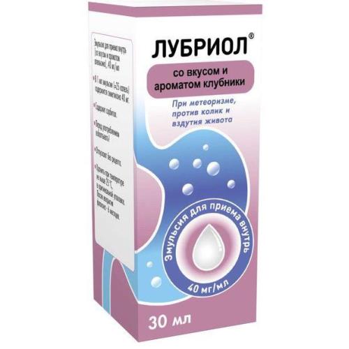 ЛУБРИОЛ клубника эмульсия внутр. 40 мг/мл фл. 30 мл