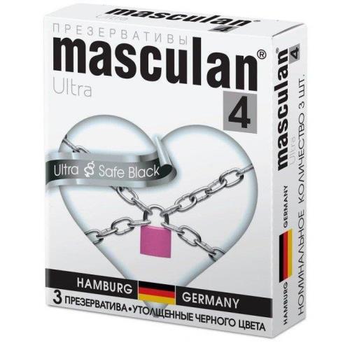 ПРЕЗЕРВАТИВЫ МАСКУЛАН ULTRA SAFE BLACK №3