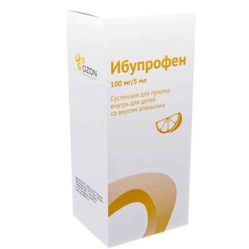 ИБУПРОФЕН ОЗОН апельсин сусп. внутр. (д/детей) 100 мг/5 мл фл. 200 мл