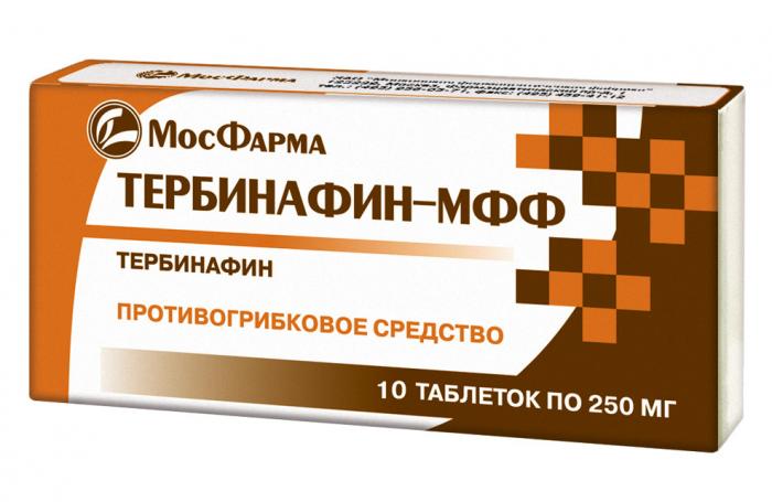 ТЕРБИНАФИН МФФ табл. 250 мг №10