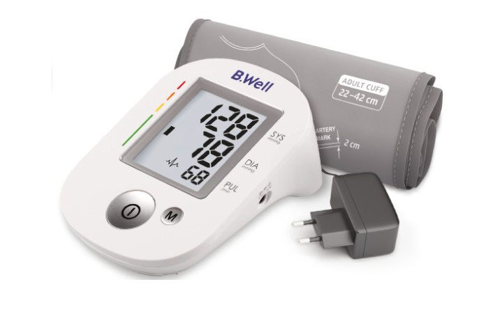 БИ ВЕЛЛ (B.WELL) ПРИБОР (ТОНОМЕТР) ИЗМ. АРТ. ДАВЛЕНИЯ АВТОМАТ + АДАПТЕР И УНИВЕРСАЛЬНАЯ МАНЖЕТА PRO-35