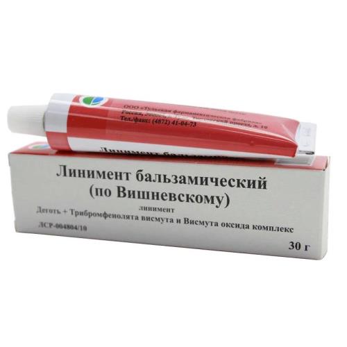 ЛИНИМЕНТ БАЛЬЗАМИЧЕСКИЙ (ПО ВИШНЕВСКОМУ) ТУЛЬСКАЯ ФФ туба 30 гр