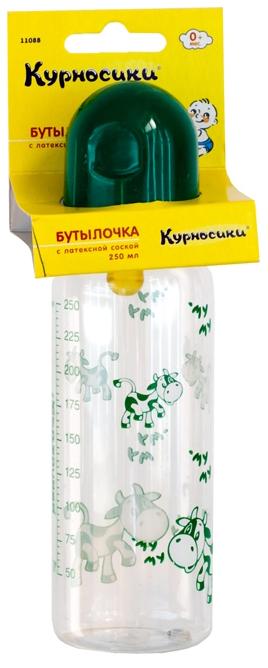 КУРНОСИКИ БУТЫЛОЧКА 250 мл 11088 латекс. соска