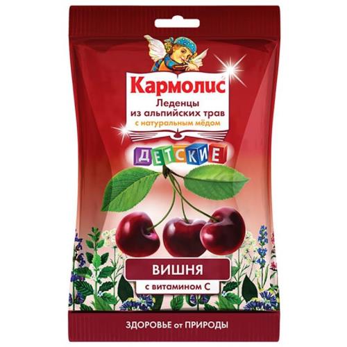 АЛЬПИЙСКАЯ КАРАМЕЛЬ С МЕДОМ И ВИТАМИНОМ С леденцы вишня 75 гр