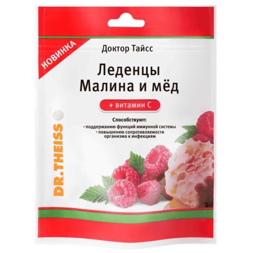 ДОКТОР ТАЙСС МАЛИНА МЕД ВИТ.С леденцы 52 гр