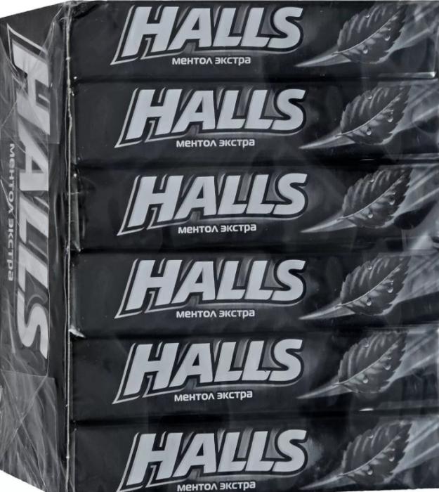 HALLS леденцы ментол экстра №12 блок