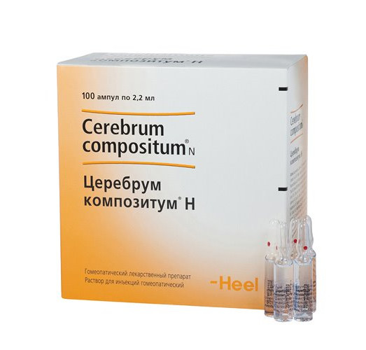 ЦЕРЕБРУМ КОМПОЗИТУМ р-р д/инъекц. амп. 2,2 мл №100