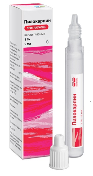 ПИЛОКАРПИН капли глазные 1% тюб.- кап. 10 мл