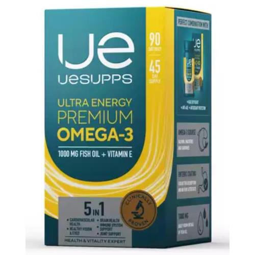 UESUPPS УЛЬТРА ЭНЕРДЖИ ПРЕМИУМ ОМЕГА-3 капс. №90