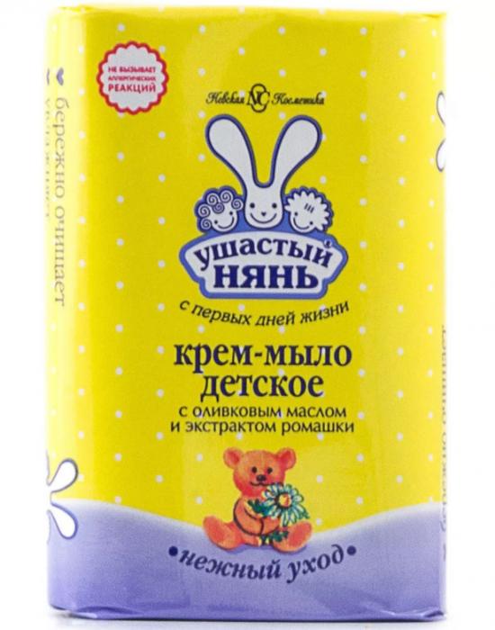 УШАСТЫЙ НЯНЬ МЫЛО ДЕТСКОЕ 90 гр ромашка/олива