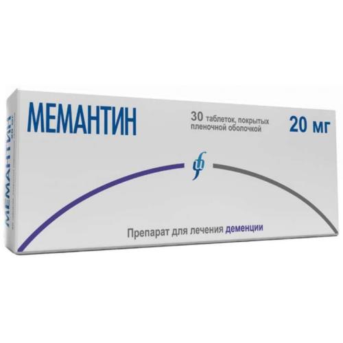 МЕМАНТИН ИЗВАРИНО ФАРМА табл. п/о плен. 20 мг №30