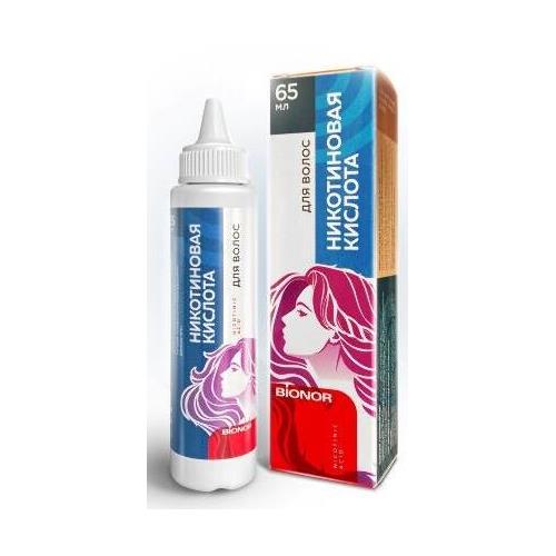 НИКОТИНОВАЯ КИСЛОТА ДЛЯ ВОЛОС р-р наруж. фл. 65 мл
