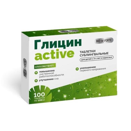 BIOFORTE ГЛИЦИН-АКТИВ табл. д/рассас. №100