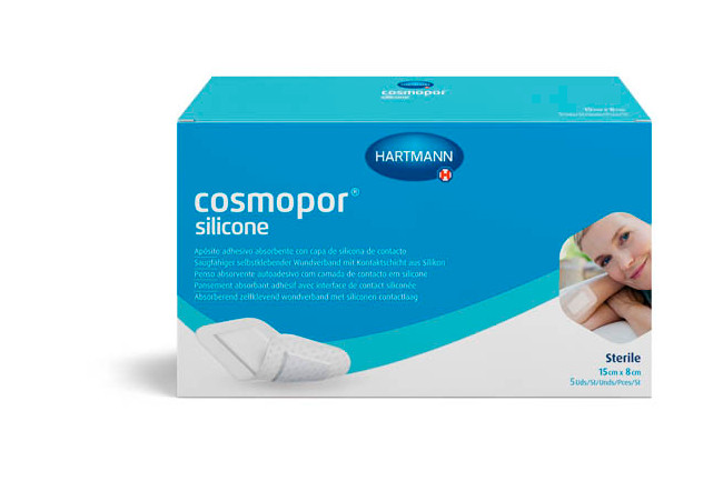 ПОВЯЗКА САМОКЛЕЮЩАЯСЯ СТЕРИЛЬНАЯ ХАРТМАНН COSMOPOR SILICONE 8см х 15см №5